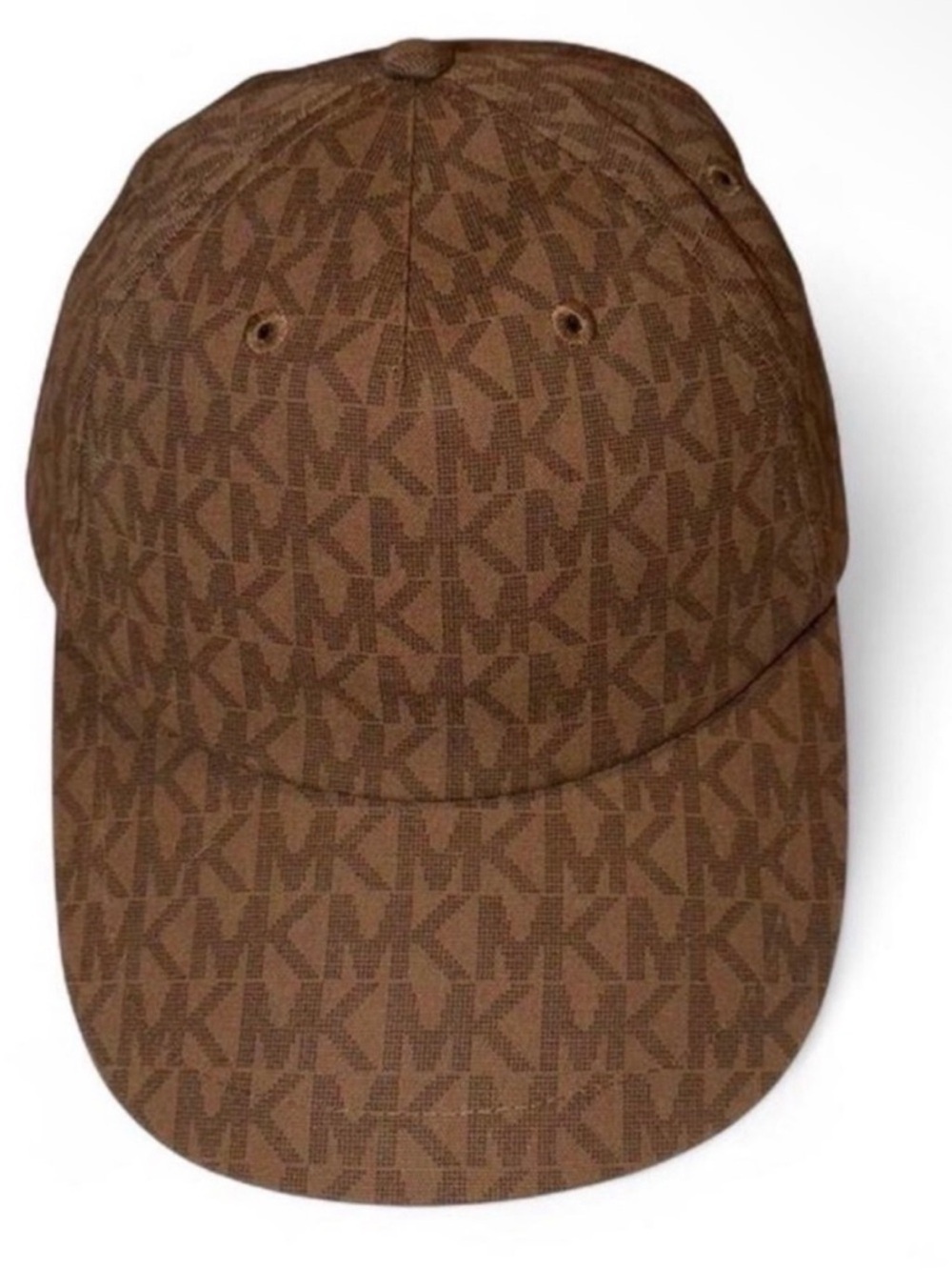 Michael Kors Brown Logo Monogram Baseball Cap NWT